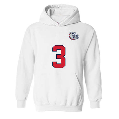 Gonzaga - NCAA Women's Soccer : Kylie Jones - Replica Shersey Hooded Sweatshirt