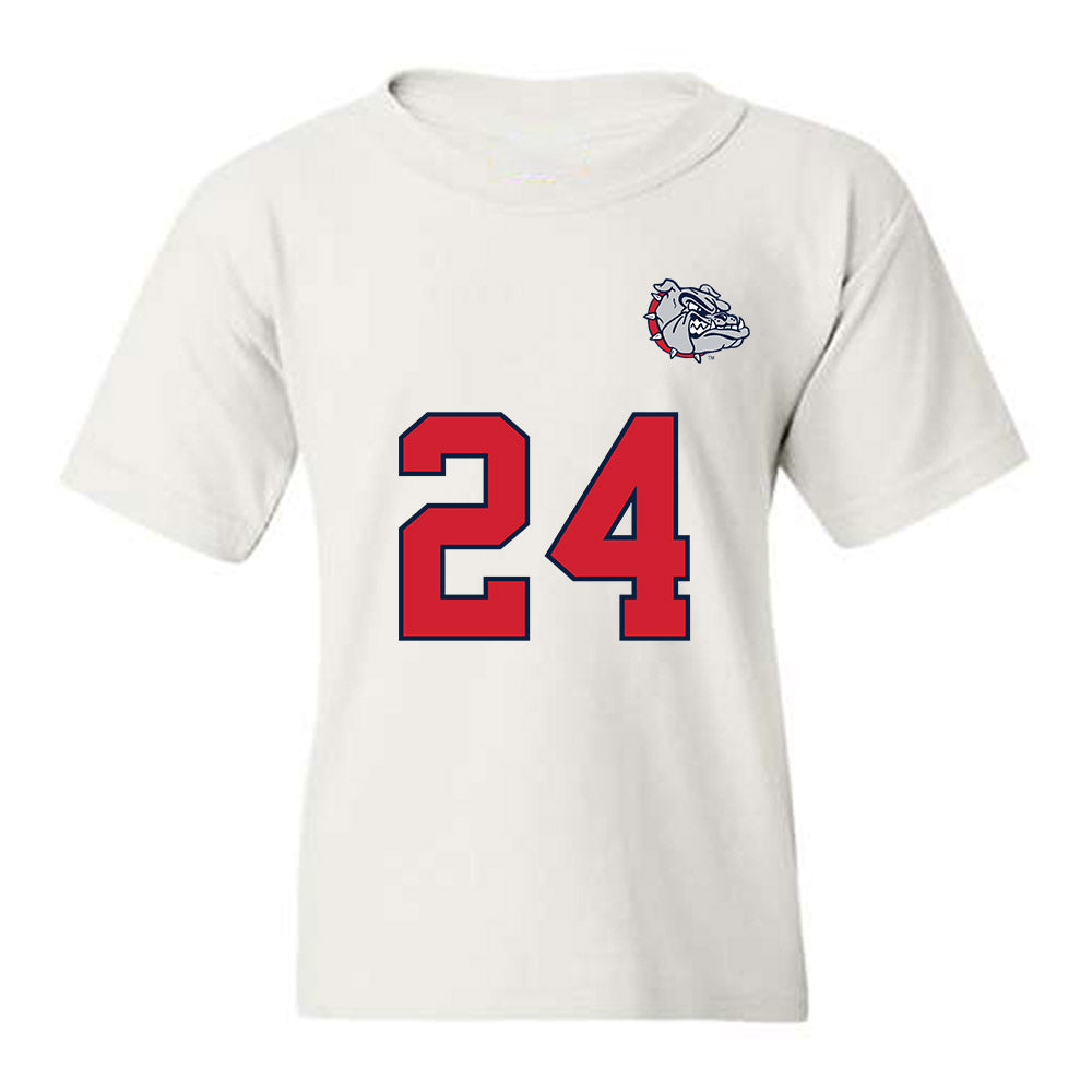 Gonzaga - NCAA Men's Soccer : Morgan Olson - Replica Shersey Youth T-Shirt-0