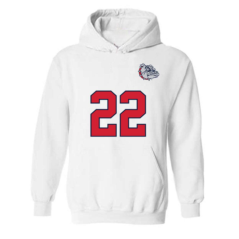 Gonzaga - NCAA Men's Soccer : Carlos Murillo Pavon - Replica Shersey Hooded Sweatshirt-0
