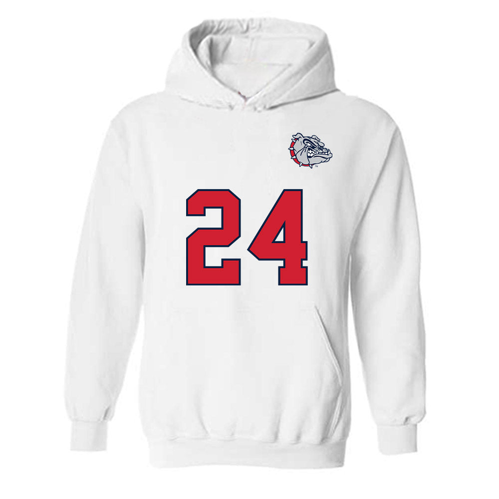 Gonzaga - NCAA Women's Soccer : Addison Dye-Blondell - Replica Shersey Hooded Sweatshirt-0