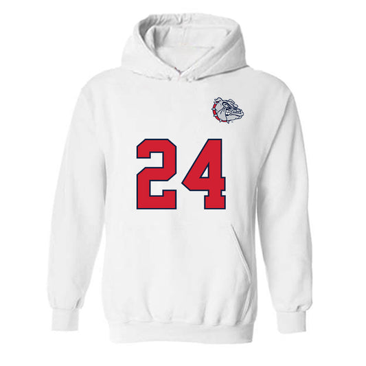 Gonzaga - NCAA Women's Soccer : Addison Dye-Blondell - Replica Shersey Hooded Sweatshirt-0