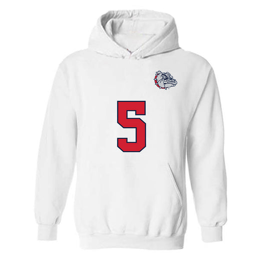 Gonzaga - NCAA Men's Soccer : Terry Watson - Replica Shersey Hooded Sweatshirt-0