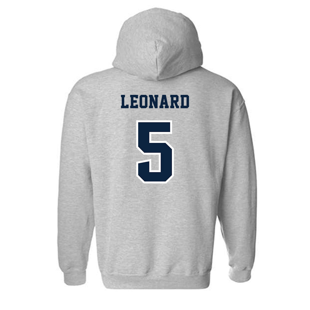 UNF - NCAA Baseball : Cal Leonard - Classic Fashion Shersey Hooded Sweatshirt-1