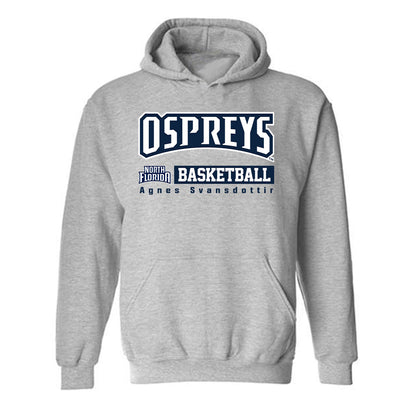 UNF - NCAA Women's Basketball : Agnes Svansdottir - Hooded Sweatshirt Classic Fashion Shersey