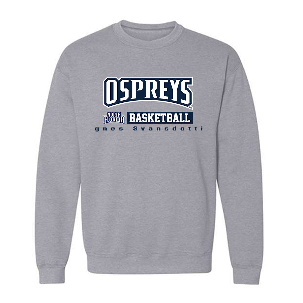 UNF - NCAA Women's Basketball : Agnes Svansdottir - Crewneck Sweatshirt Classic Fashion Shersey