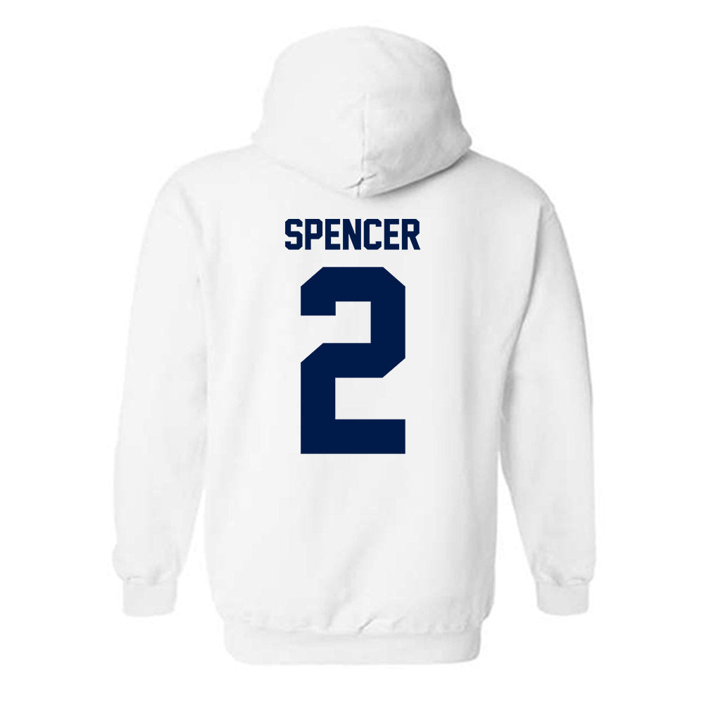 UNF - NCAA Women's Basketball : Jazmine Spencer - Classic Fashion Shersey Hooded Sweatshirt-1