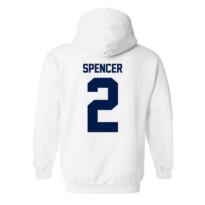 UNF - NCAA Women's Basketball : Jazmine Spencer - Classic Fashion Shersey Hooded Sweatshirt-1