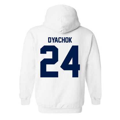 UNF - NCAA Men's Basketball : Nestor Dyachok - Classic Fashion Shersey Hooded Sweatshirt-1
