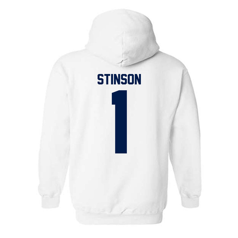 UNF - NCAA Women's Basketball : Jamisyn Stinson - Classic Fashion Shersey Hooded Sweatshirt-1