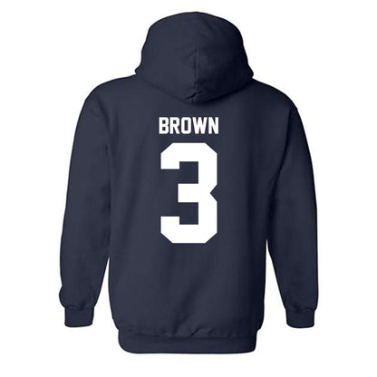 UNF - NCAA Women's Basketball : Tyra Brown - Classic Fashion Shersey Hooded Sweatshirt-1