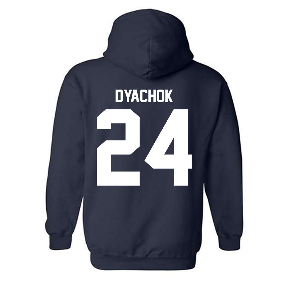 UNF - NCAA Men's Basketball : Nestor Dyachok - Classic Fashion Shersey Hooded Sweatshirt-1