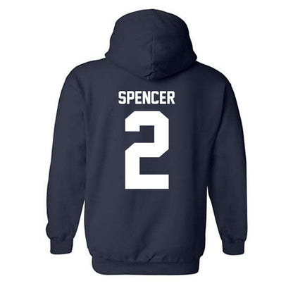 UNF - NCAA Women's Basketball : Jazmine Spencer - Classic Fashion Shersey Hooded Sweatshirt