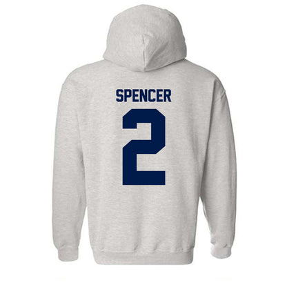 UNF - NCAA Women's Basketball : Jazmine Spencer - Classic Fashion Shersey Hooded Sweatshirt-1