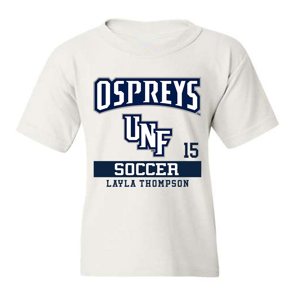 UNF - NCAA Women's Soccer : Layla Thompson - Youth T-Shirt