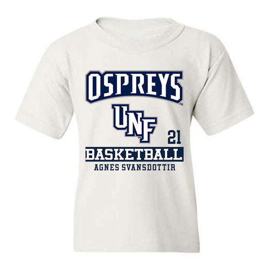 UNF - NCAA Women's Basketball : Agnes Svansdottir - Youth T-Shirt Classic Fashion Shersey