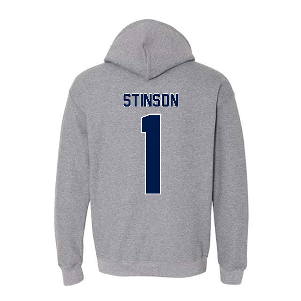 UNF - NCAA Women's Basketball : Jamisyn Stinson - Classic Fashion Shersey Hooded Sweatshirt-1