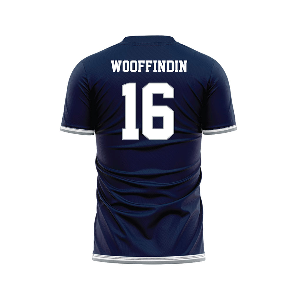 Georgia Southern - NCAA Women's Soccer : Libby Wooffindin - Navy Soccer Jersey-1