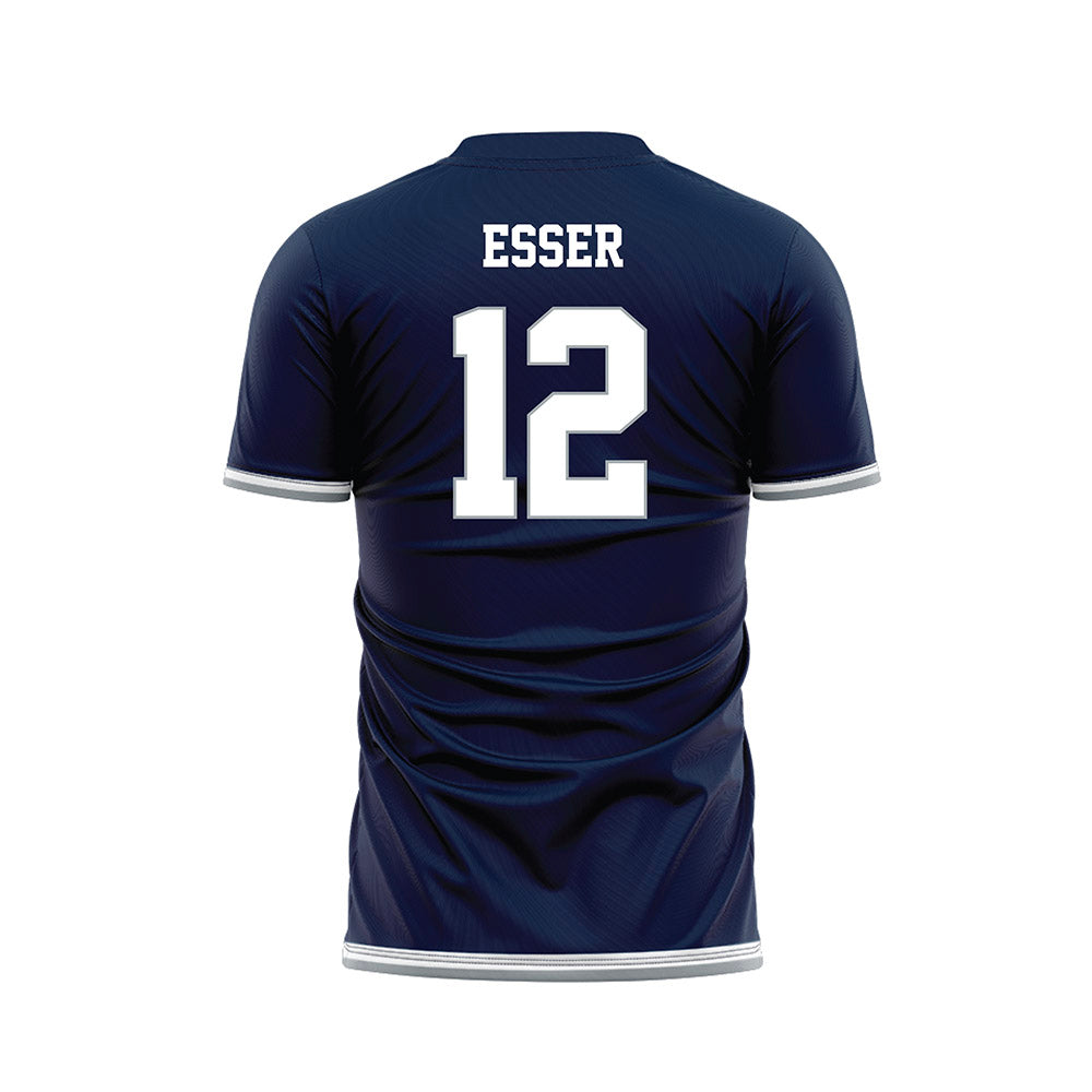 Georgia Southern - NCAA Women's Soccer : Hailey Esser - Navy Soccer Jersey-1