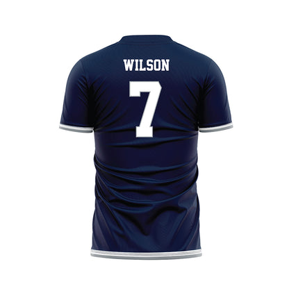 Georgia Southern - NCAA Women's Soccer : Kendall Wilson - Navy Soccer Jersey-1