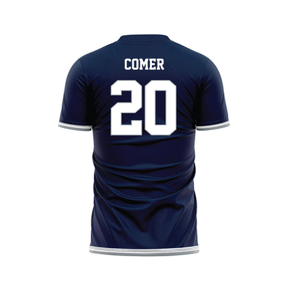 Georgia Southern - NCAA Women's Soccer : Addison Comer - Navy Soccer Jersey-1