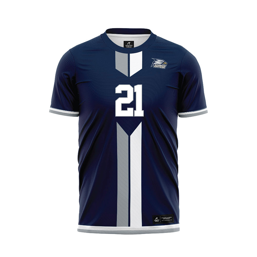 Georgia Southern - NCAA Women's Soccer : Lauren Connelly - Navy Soccer Jersey-0