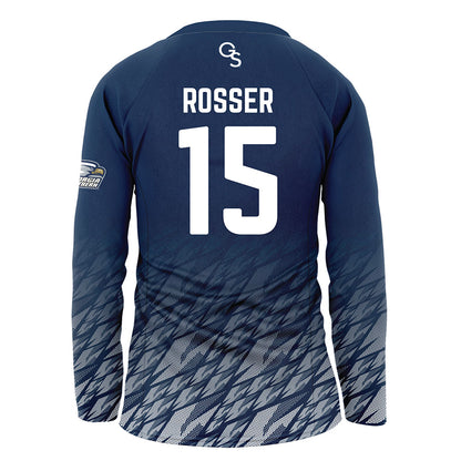 Georgia Southern - NCAA Women's Volleyball : Robin Rosser - Navy Volleyball Jersey