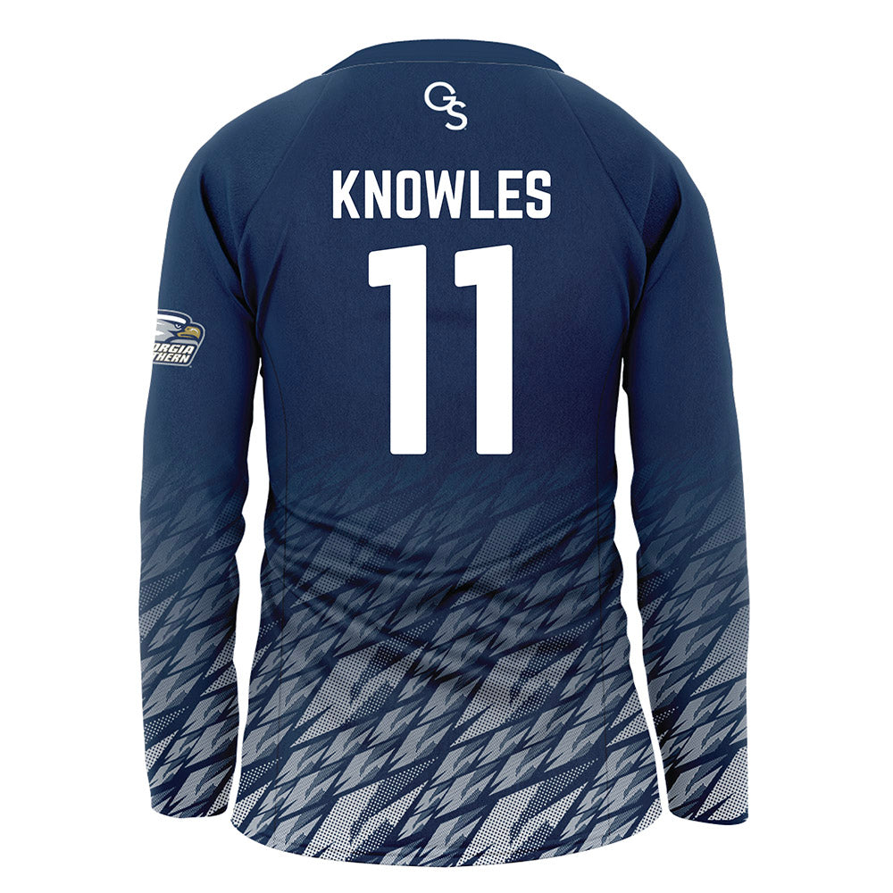 Georgia Southern - NCAA Women's Volleyball : Kayla Knowles - Navy Volleyball Jersey-1