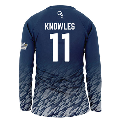 Georgia Southern - NCAA Women's Volleyball : Kayla Knowles - Navy Volleyball Jersey-1