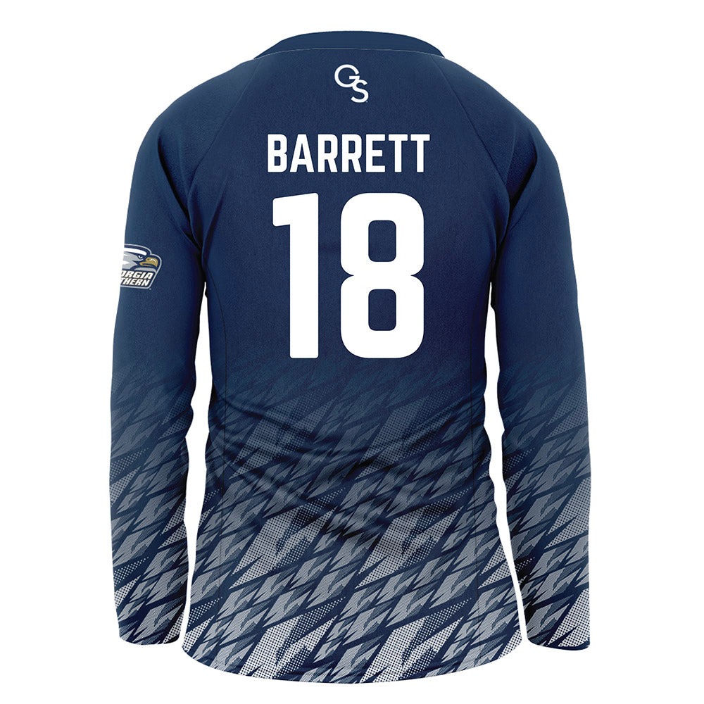 Georgia Southern - NCAA Women's Volleyball : Kirsten Barrett - Navy Volleyball Jersey-1