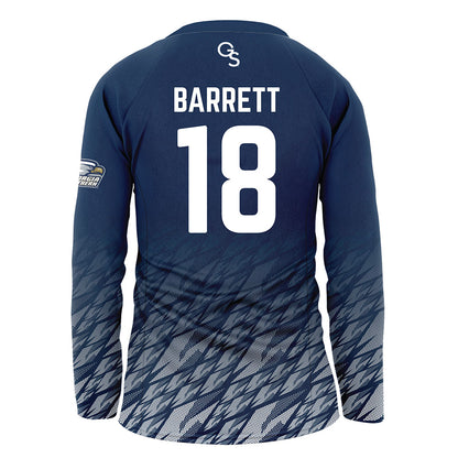 Georgia Southern - NCAA Women's Volleyball : Kirsten Barrett - Navy Volleyball Jersey-1