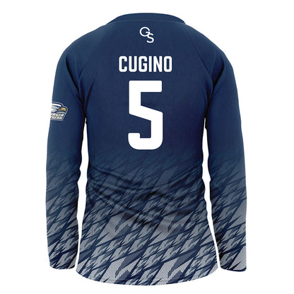 Georgia Southern - NCAA Women's Volleyball : Maddie Cugino - Navy Volleyball Jersey-1