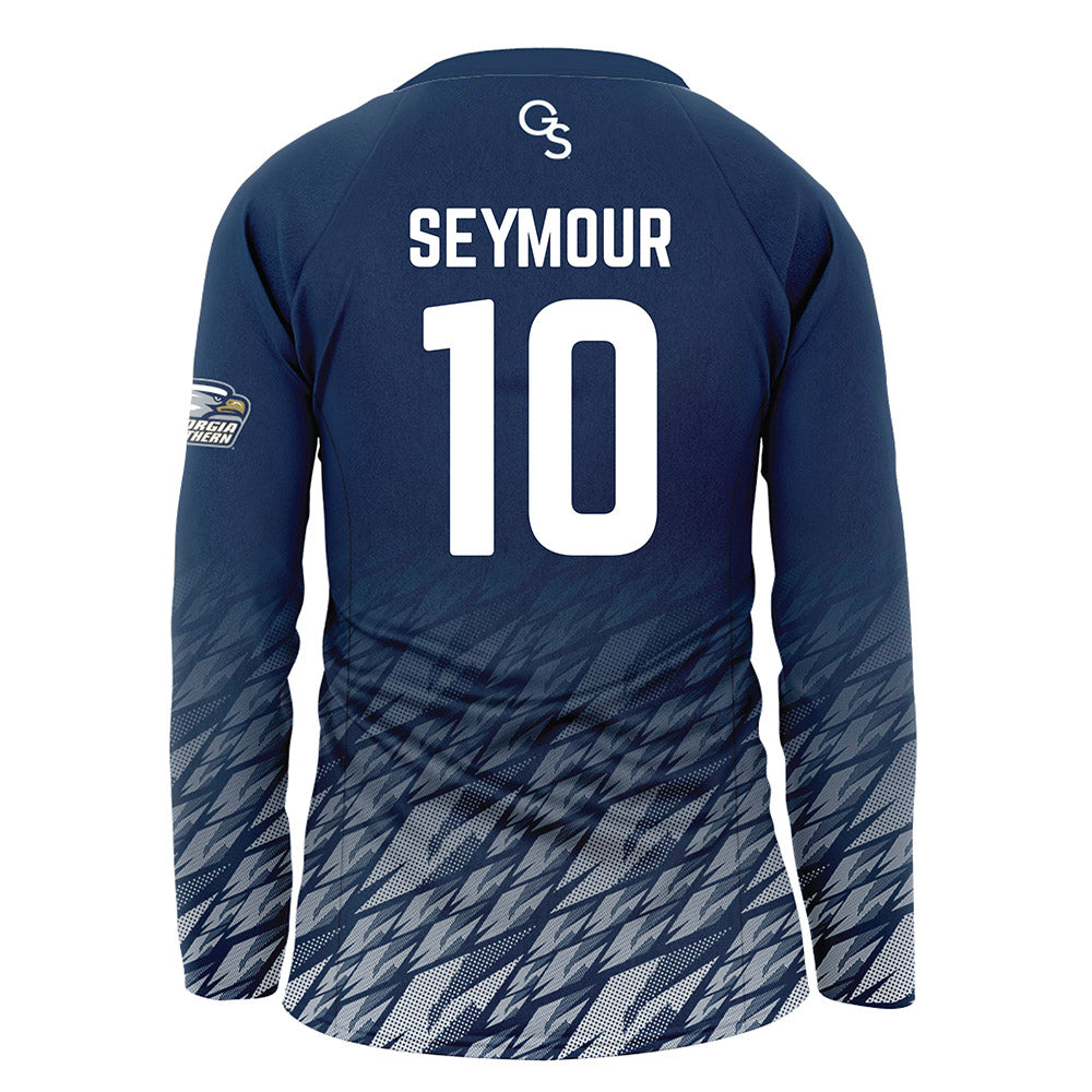 Georgia Southern - NCAA Women's Volleyball : Lydia Seymour - Navy Volleyball Jersey-1