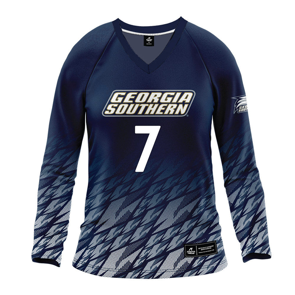 Georgia Southern - NCAA Women's Volleyball : Alex Myers - Navy Volleyball Jersey-0