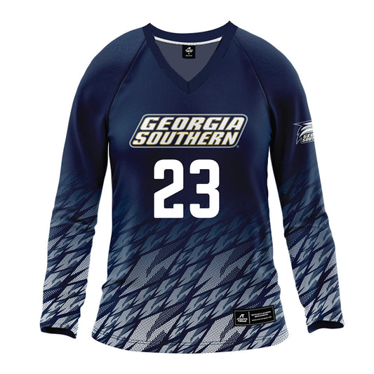Georgia Southern - NCAA Women's Volleyball : Gabriella Babinski - Navy Volleyball Jersey-0