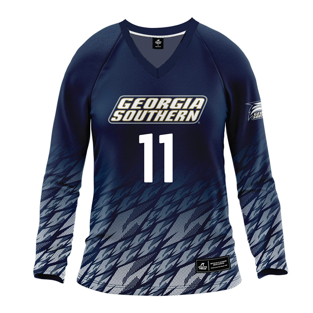 Georgia Southern - NCAA Women's Volleyball : Kayla Knowles - Navy Volleyball Jersey-0