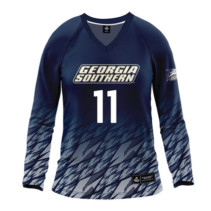 Georgia Southern - NCAA Women's Volleyball : Kayla Knowles - Navy Volleyball Jersey-0