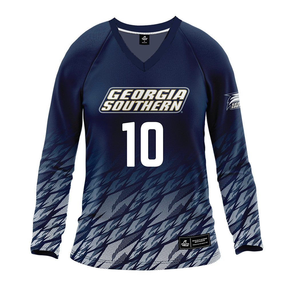 Georgia Southern - NCAA Women's Volleyball : Lydia Seymour - Navy Volleyball Jersey-0