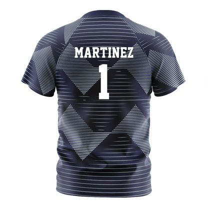 Georgia Southern - NCAA Men's Soccer : Nate Martinez - Navy Soccer Jersey-1