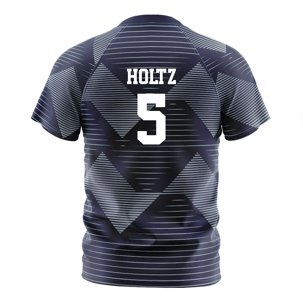 Georgia Southern - NCAA Men's Soccer : Lior Holtz - Navy Soccer Jersey-1