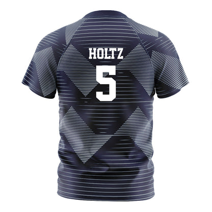 Georgia Southern - NCAA Men's Soccer : Lior Holtz - Navy Soccer Jersey-1