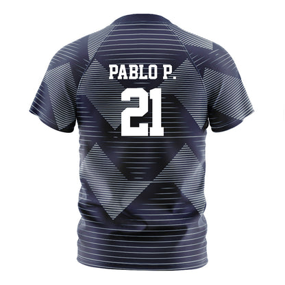 Georgia Southern - NCAA Men's Soccer : Pablo Portero - Navy Soccer Jersey-1