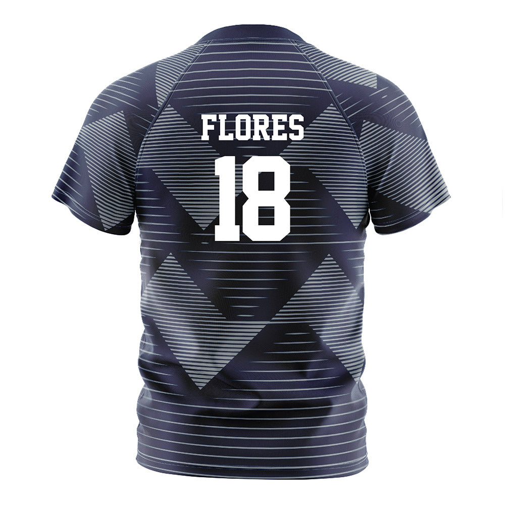 Georgia Southern - NCAA Men's Soccer : Manuel Flores - Navy Soccer Jersey-1