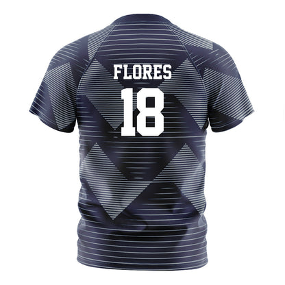Georgia Southern - NCAA Men's Soccer : Manuel Flores - Navy Soccer Jersey-1