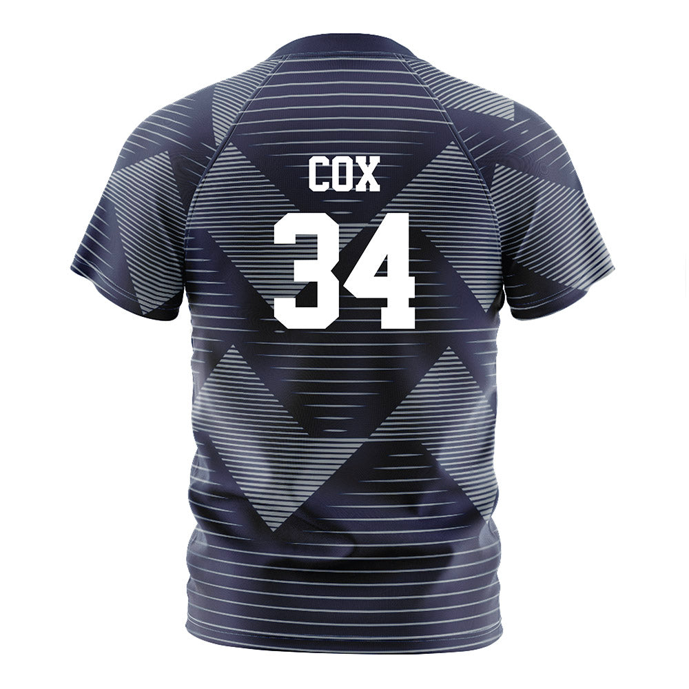 Georgia Southern - NCAA Men's Soccer : Justin Cox - Navy Soccer Jersey-1