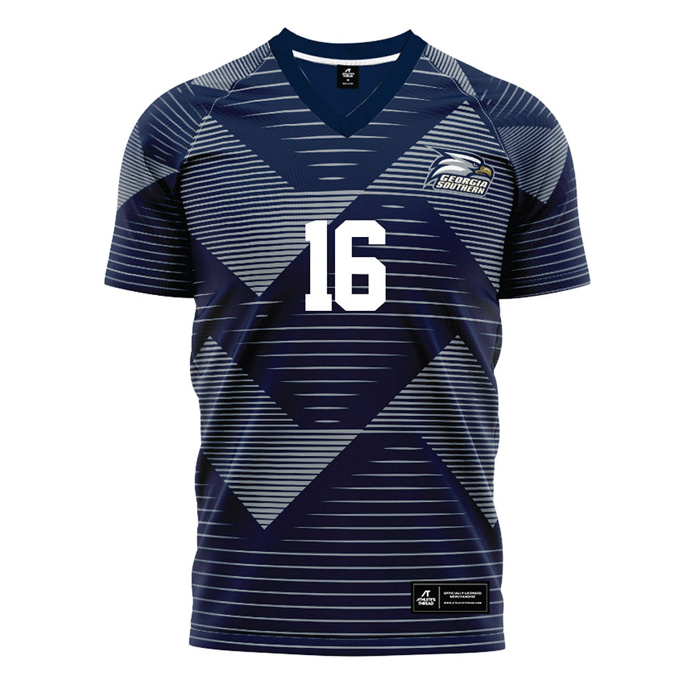 Georgia Southern - NCAA Men's Soccer : Edan Sears - Navy Soccer Jersey-0