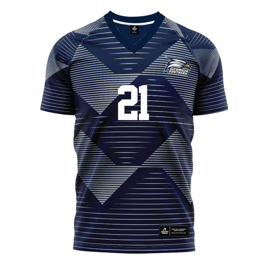 Georgia Southern - NCAA Men's Soccer : Carlos Colomer - Navy Soccer Jersey-0