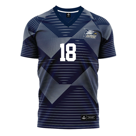 Georgia Southern - NCAA Men's Soccer : Manuel Flores - Navy Soccer Jersey-0