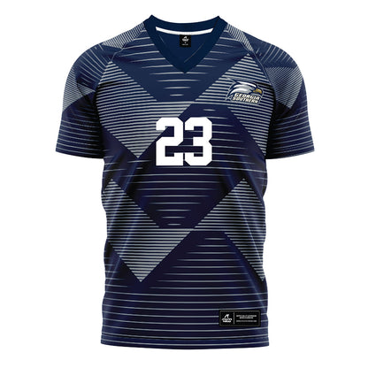 Georgia Southern - NCAA Men's Soccer : Ty Wilson - Navy Soccer Jersey-0