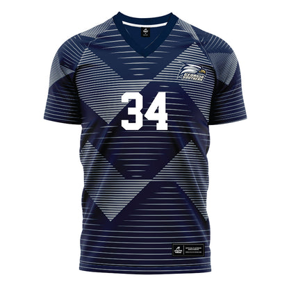 Georgia Southern - NCAA Men's Soccer : Justin Cox - Navy Soccer Jersey-0