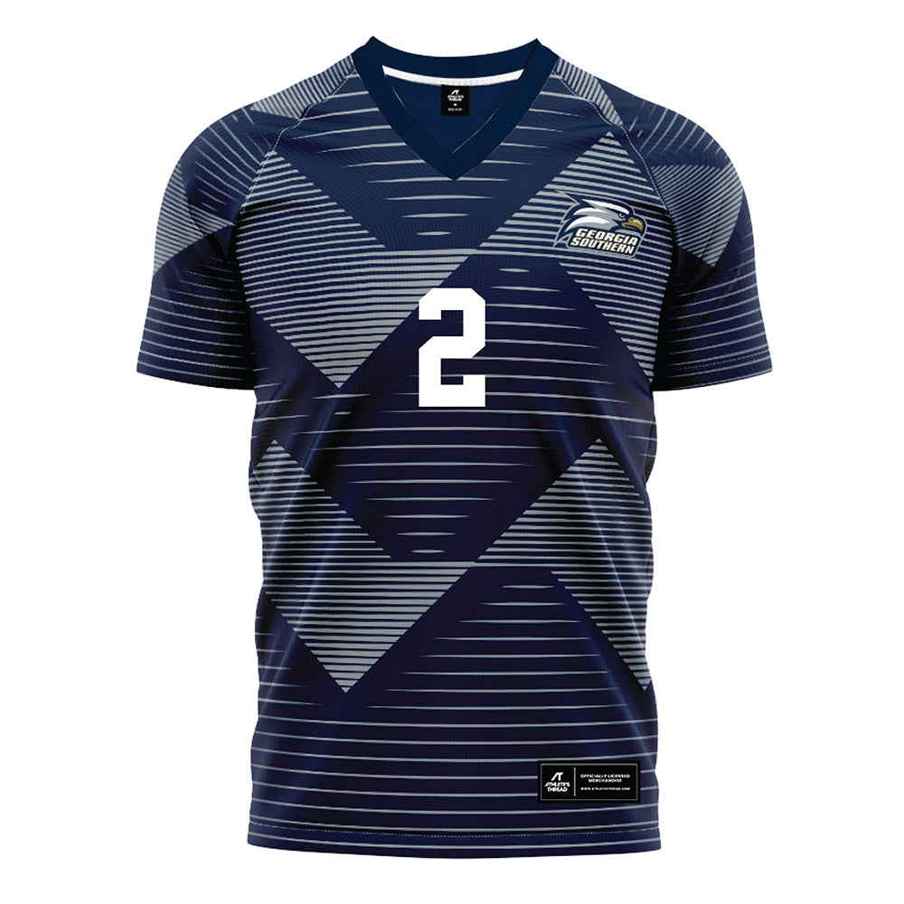 Georgia Southern - NCAA Men's Soccer : Ole Songe - Navy Soccer Jersey-0